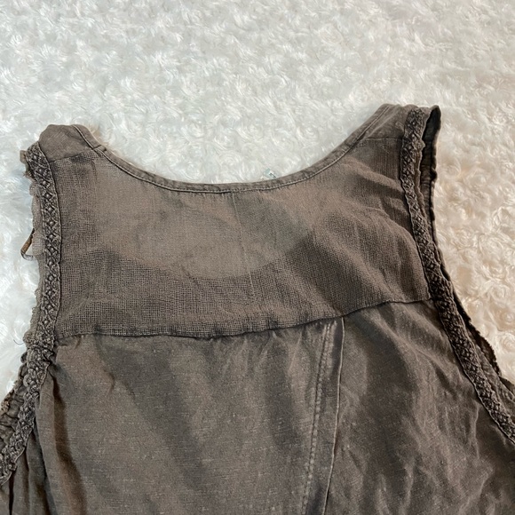 Free People embroidered & beaded tank size medium - Picture 3 of 7